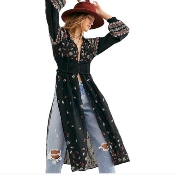 NWT Free People Mykonos Embroidered Dress - Picture 11 of 11